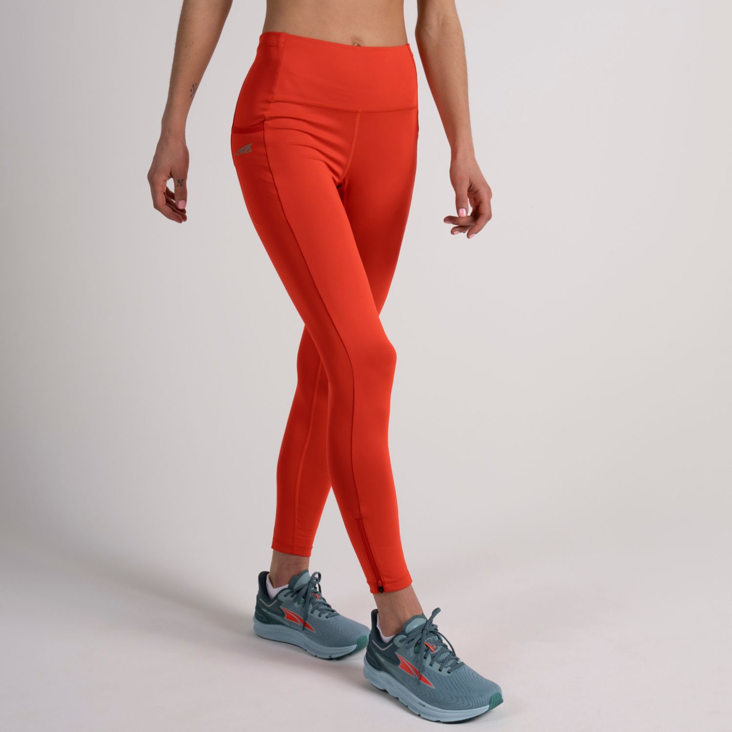 Mallas Para Correr Altra Core Crop Mujer Rojas | España-40136259