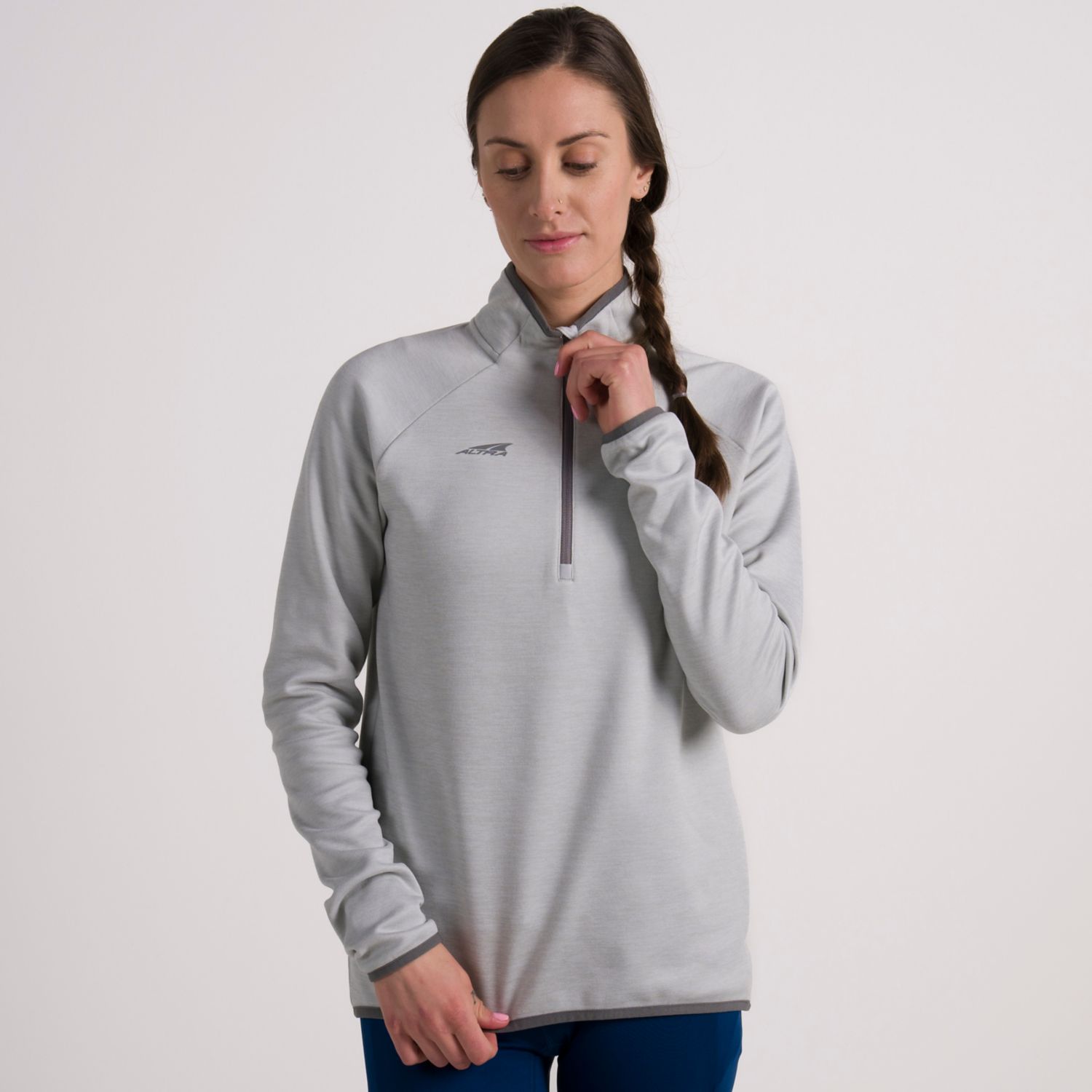 Pullover Altra Core 1/2 Zip Mujer Gris | España-04512879
